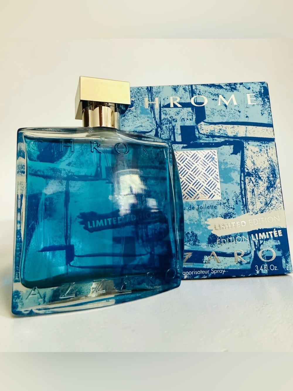 Azzaro Chrome Limited Edition EDT 3.4 Oz 100ml Men’s Cologne With Box
